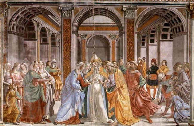 GHIRLANDAIO, Domenico Marriage of Mary oil painting picture